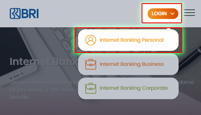 Cara Cek Saldo BRI Lewat Internet Banking 01