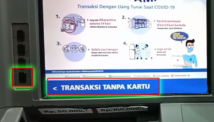 ATM BRI Transaksi Tanpa Kartu