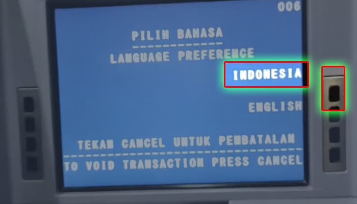 Cara Setor Tunai BRI di ATM