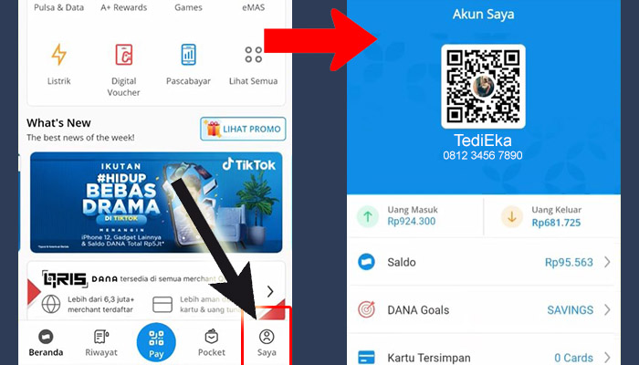 Cara Transfer ShopeePay ke Dana Pakai QR Code