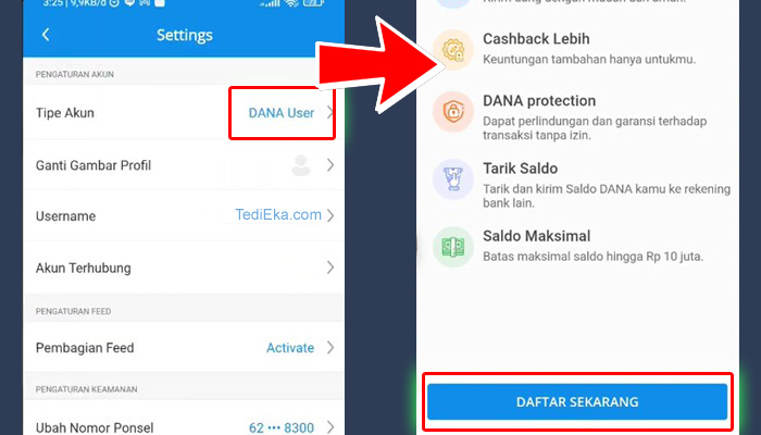 Dana Dana User - Daftar Sekarang