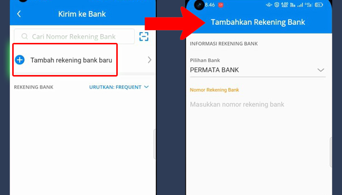 Dana Tambahkan Rekening Bank Baru - Informasi Rekening Bank