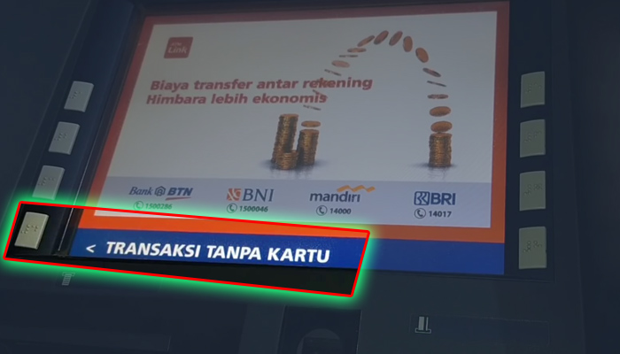 atm bri transaksi tanpa kartu