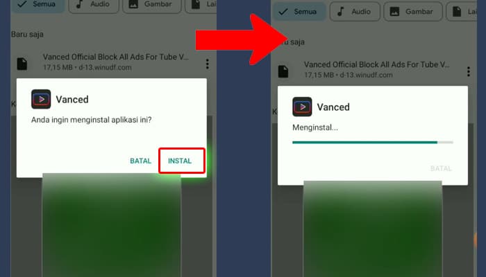 cara install youtube vanced
