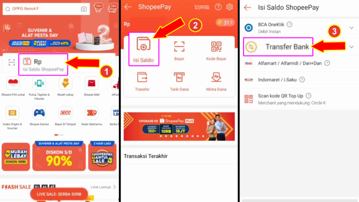 cara melihat kode virtual account shopeepay