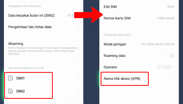 cara setting apn indosat android