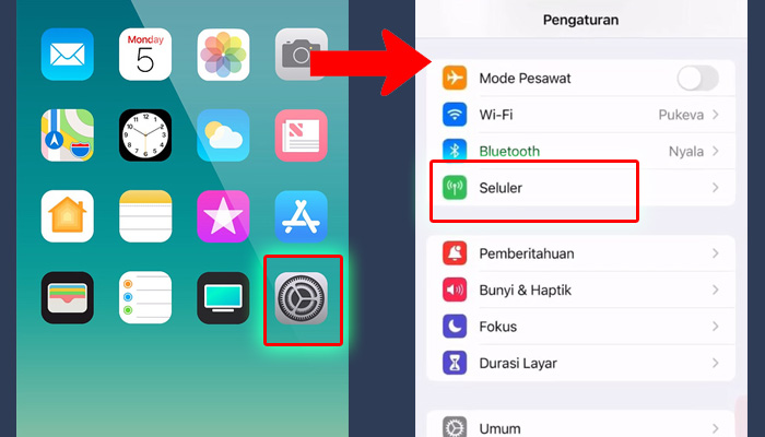 cara setting apn indosat iphone