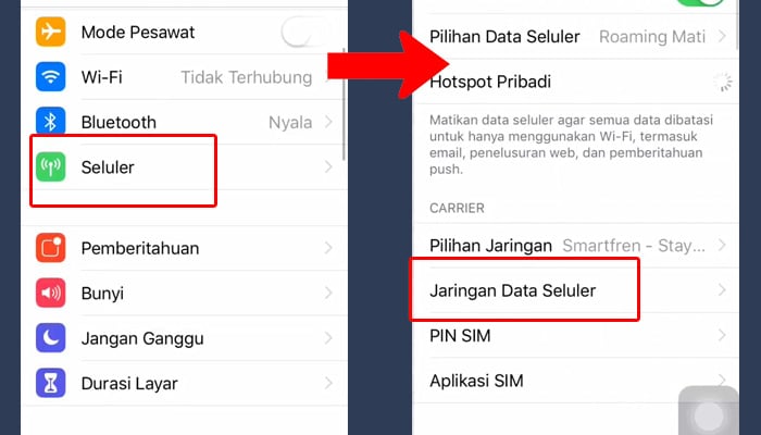 cara setting apn smartfren iphone