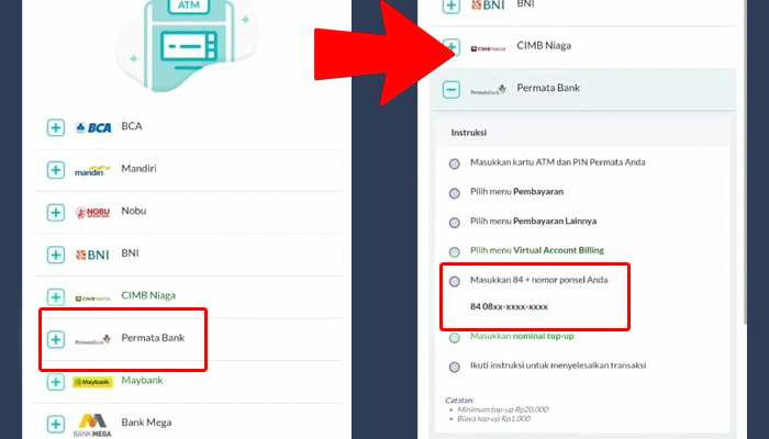 cara transfer dana ke ovo 02