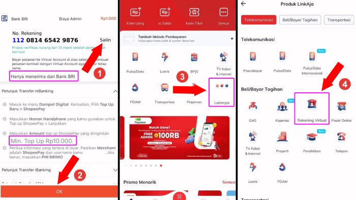 kode virtual rekening virtual bri untuk akun kamu