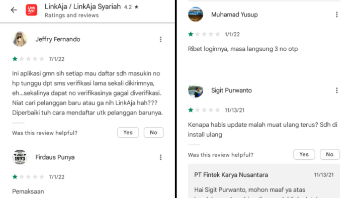 masalah pas daftar login dan update