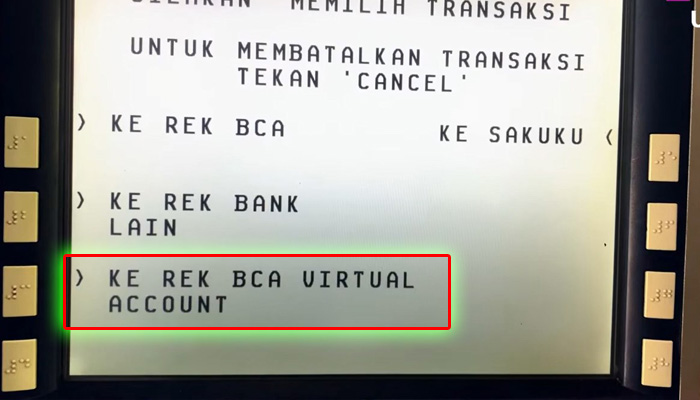 rekening virtual account atm bca