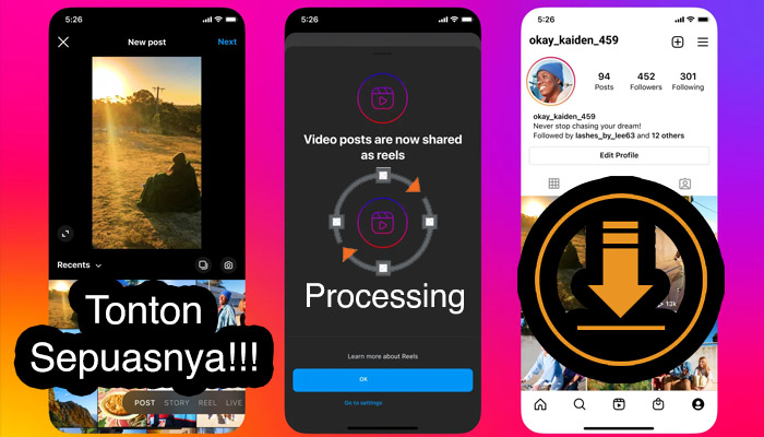 Cara Download Video di IG