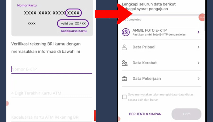 bri ceria data pribadi