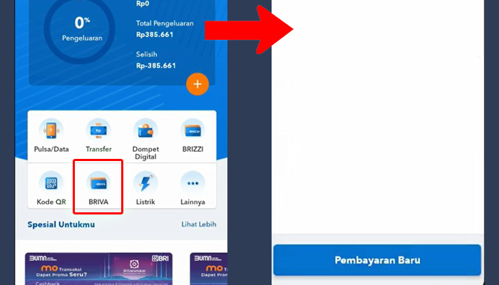 brimo briva - pembayaran baru