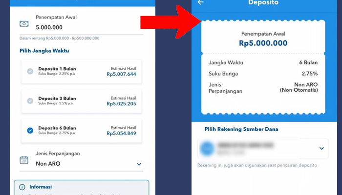 brimo penempatan awal deposito - sumber dana