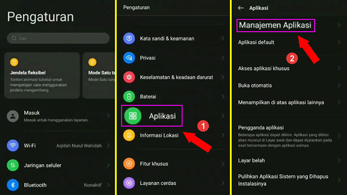 cara mengatasi masalah aplikasi mtix via setting pengaturan