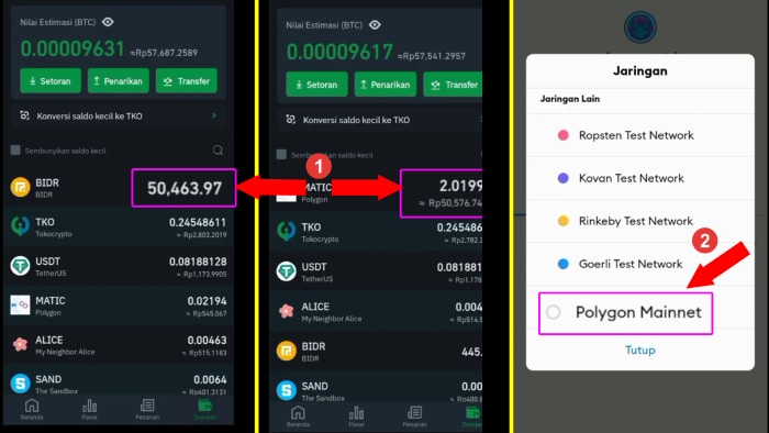 cara transfer dari tokocrypto ke metamask wallet