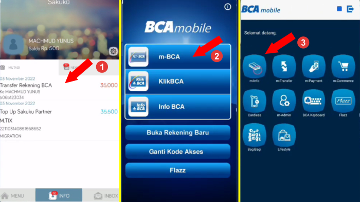 cek mutasi transfer dari sakuku di bca