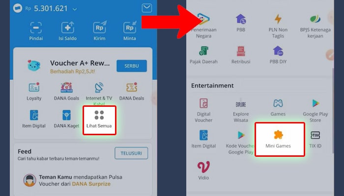 dana lihat semua - mini games