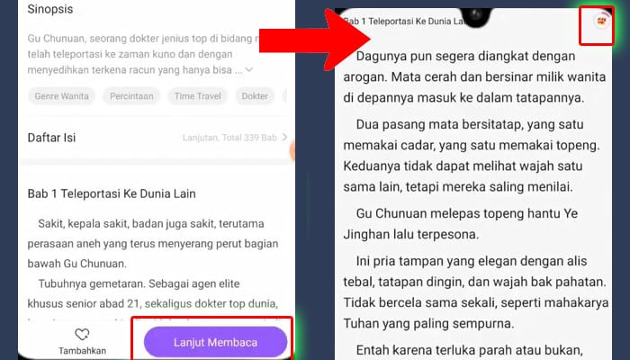 gonovel lanjutkan membaca - waktu