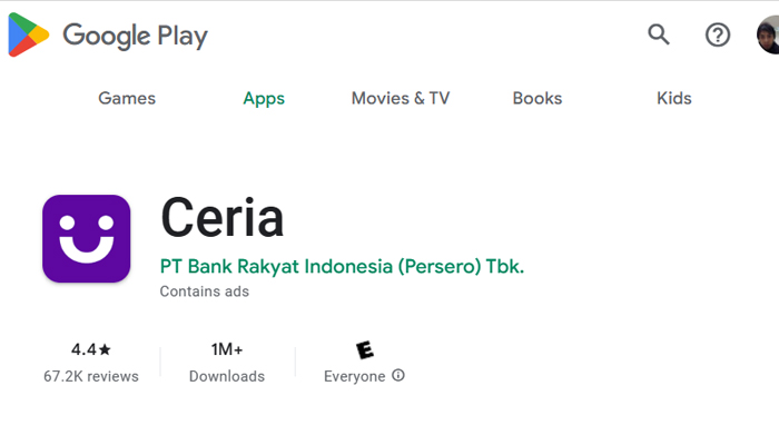 google play store bri ceria