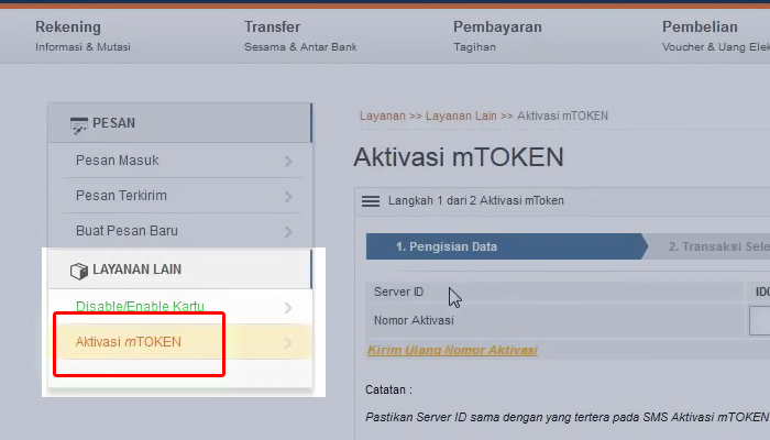 internet banking bri aktivasi mtoken