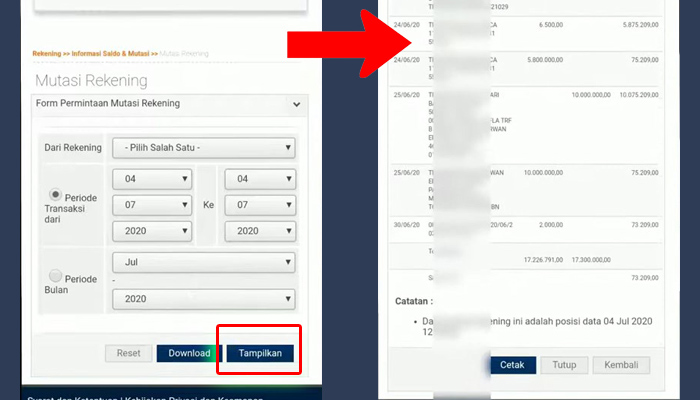 internet banking bri periode transaksi - mutasi rekening