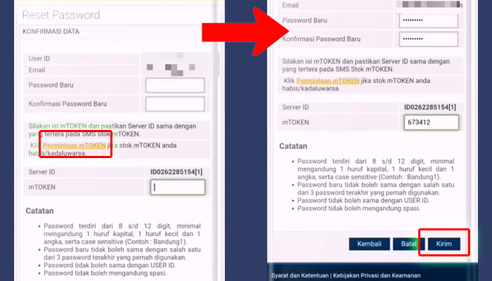 internet banking bri permintaan mtoken - reset password