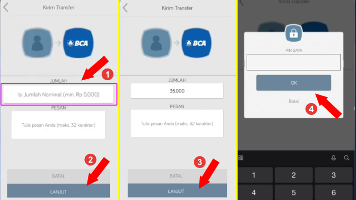 minimal transfer sakuku ke rekening bca