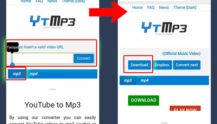 ytmp3 url - download