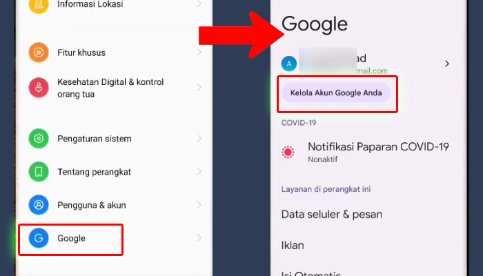 Android Google - Kelola AKun Google Anda