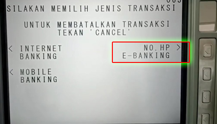 atm bca no hp e-banking