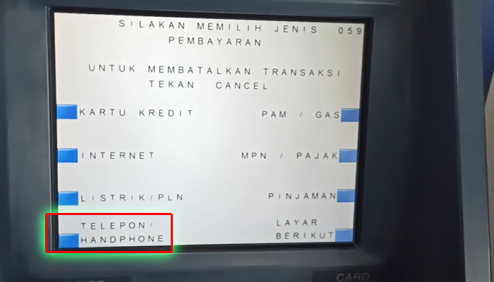 atm bca telepon handphone