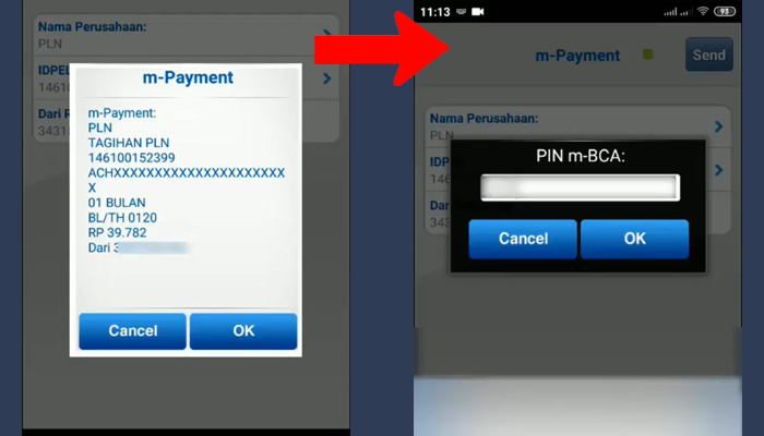 bca mobile konfirmasi - pin m-bca