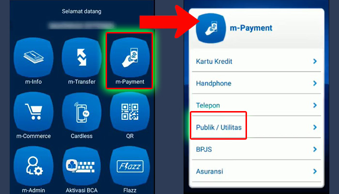 bca mobile m-payment - publik utilitas