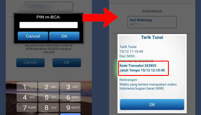 bca mobile pin - kode transaksi