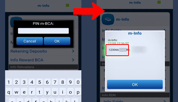 bca mobile pin m-bca - nomor rekening