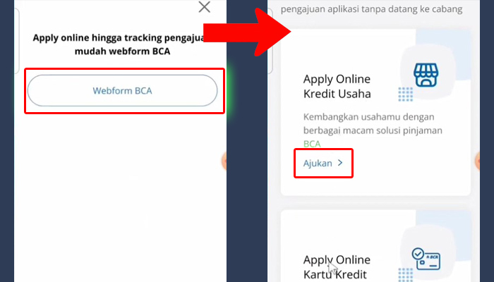 bca mobile webform bca - ajukan pinjaman