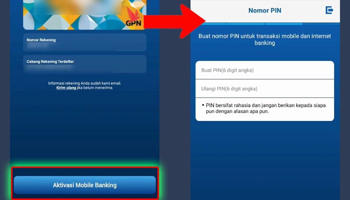 bcamobile aktivasi mobile banking - nomor pin