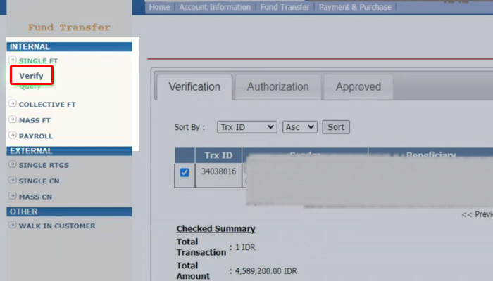 bri cash management system single ft verify