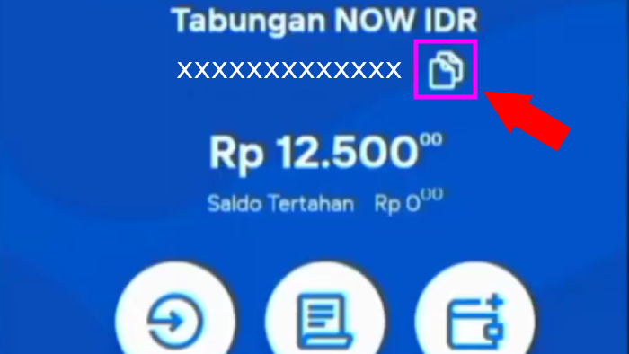 copy nomor rekening mandiri tujuan