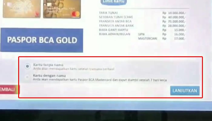 cs digital bca kartu tanpa nama