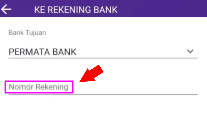 isi nomor rekening permata bank ovo