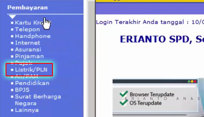 klikbca listrik pln