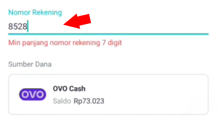 kode bank permata 8528 minimal nomor rekening 7 digit