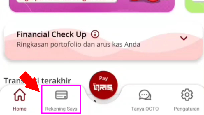 menu rekening saya di cimb niaga