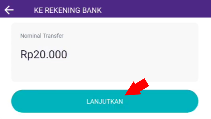 nominal transfer mesti lebih dari 10 rb tap lanjutkan