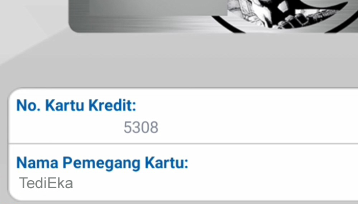 bca mobile pilih kartu kredit