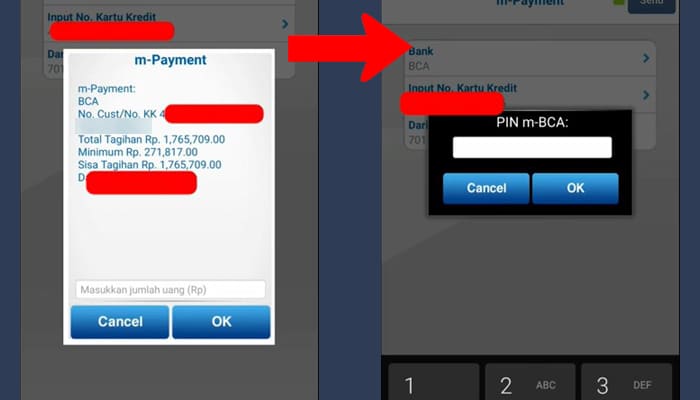 bca mobile total tagihan kartu kredit bca - pin m-bca